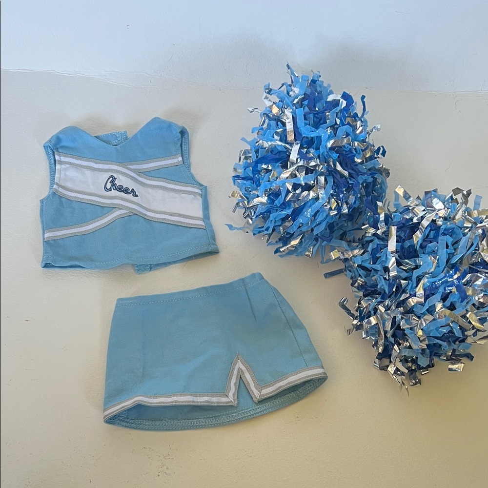 American Girl Blue Cheerleader Costume Set